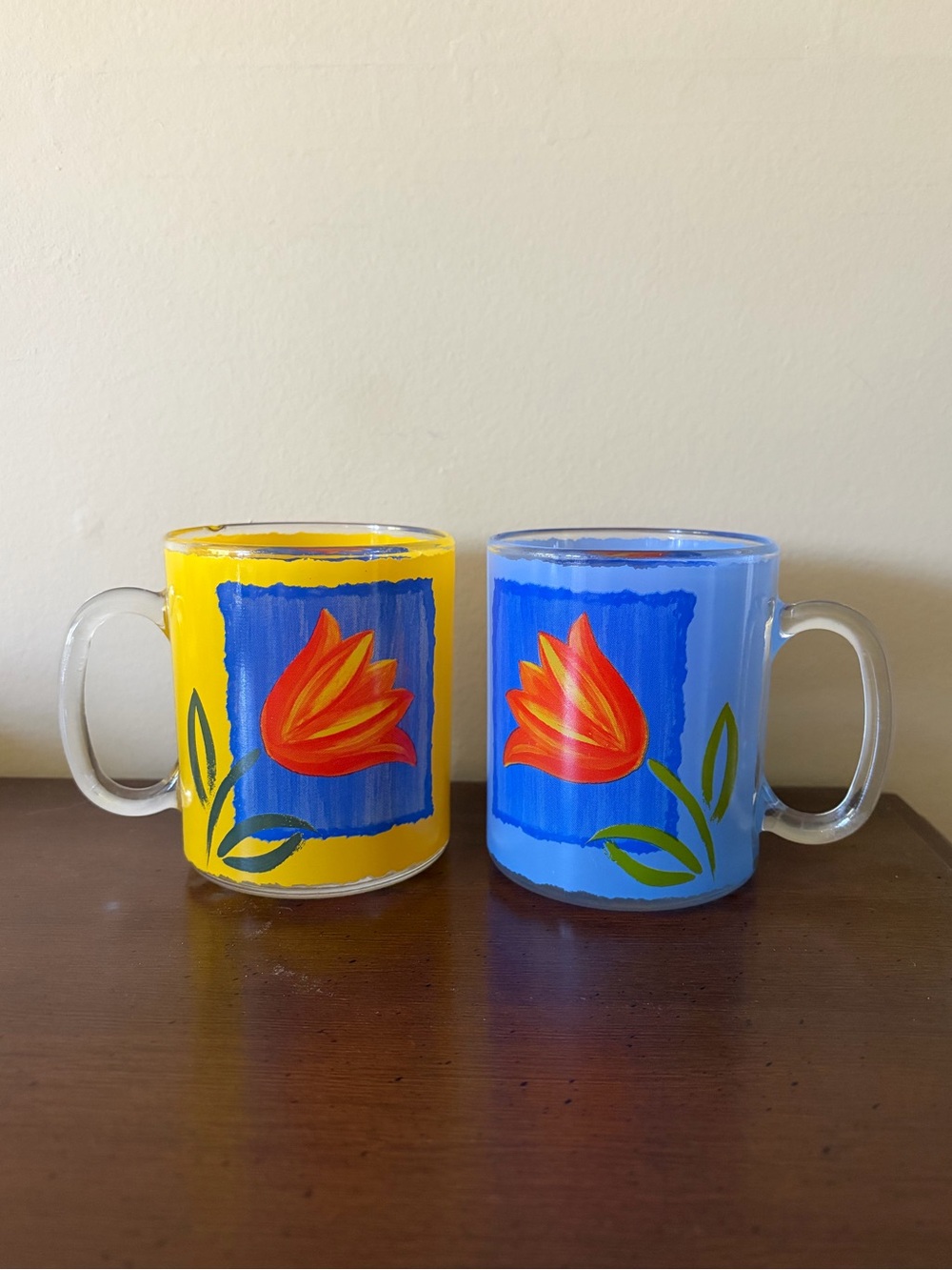 Arcoroc Tulip Mugs - Set of 2